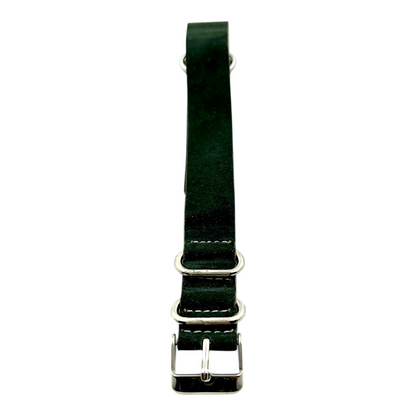 [18 mm] Suede Nato Strap - Green