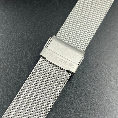 [18mm] Mesh Bracelet Chain - Silver Stainless Steel (HMT)