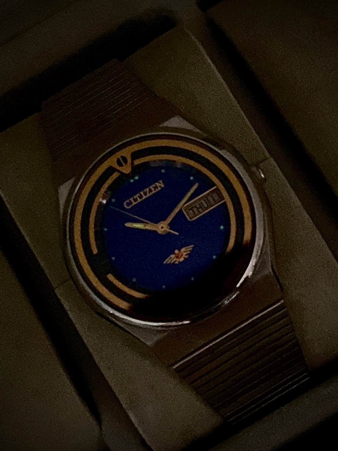 Vintage Citizen Auto Blue