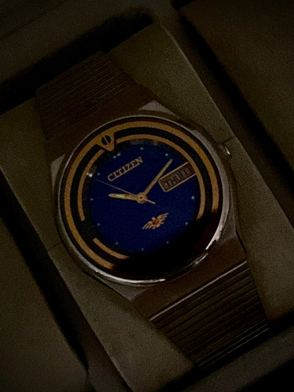 Vintage Citizen Auto Blue