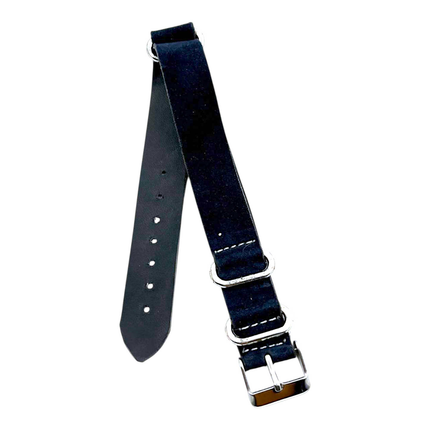 [18 mm] Suede Nato Strap - Dark Blue