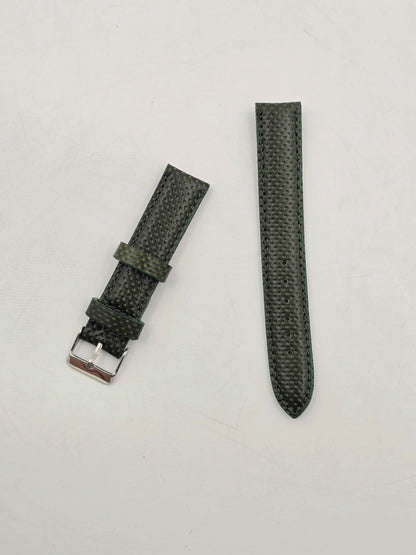 [20 mm] Dotted Leather - Moss Green