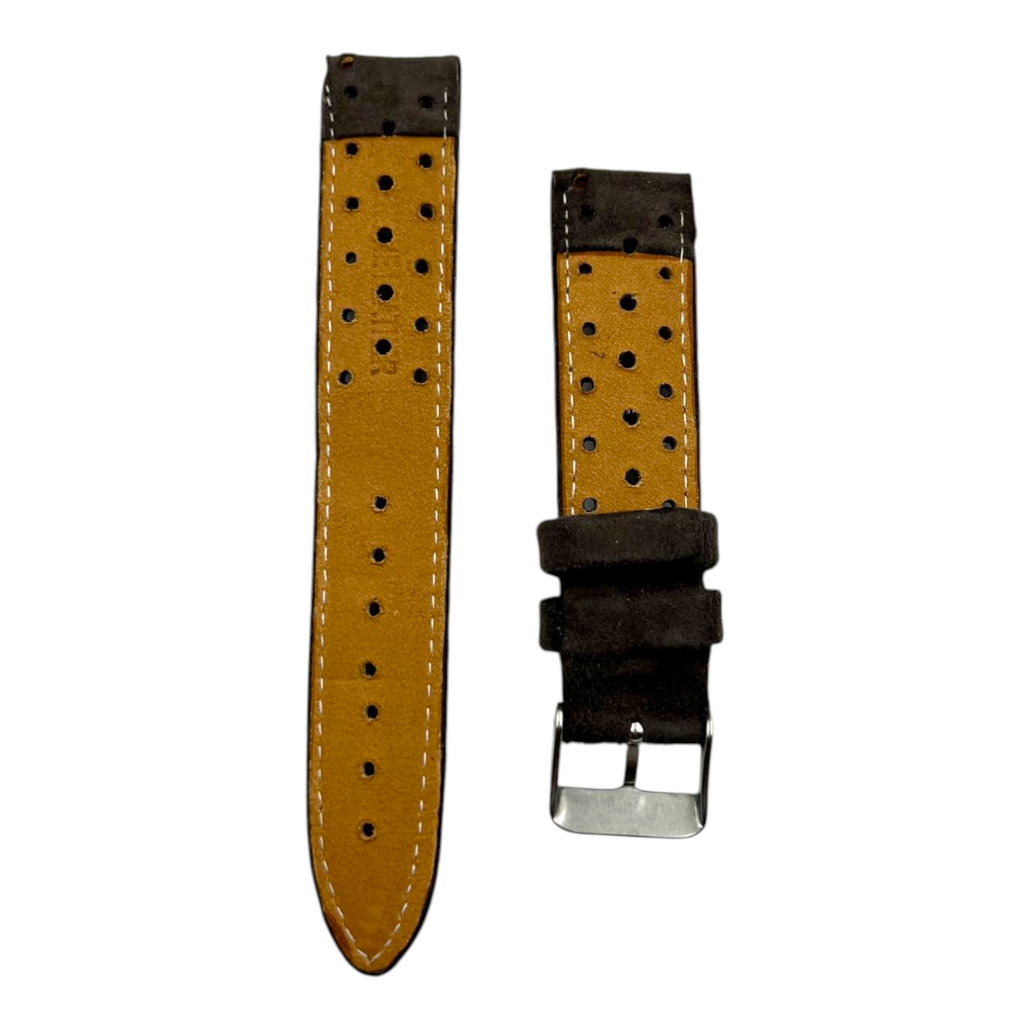 [18 mm] Suede Rally Strap - Dusty Grey
