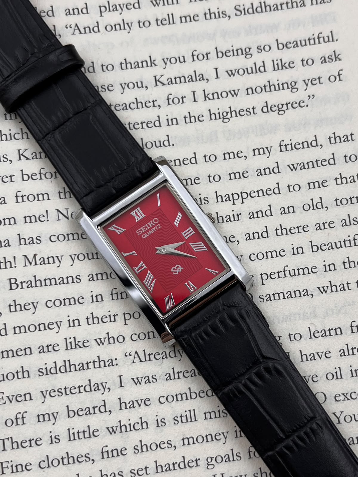 SEIKO TANK - Red S  (Quartz - Mod)