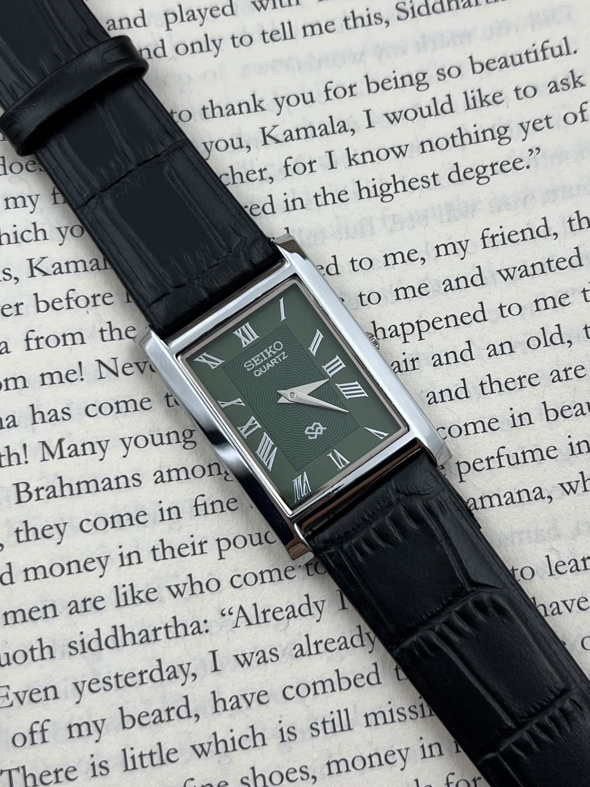 SEIKO TANK - Green S  (Quartz - Mod)