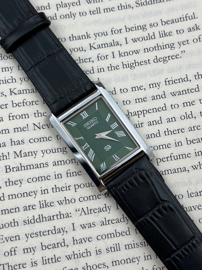 SEIKO TANK - Green S  (Quartz - Mod)