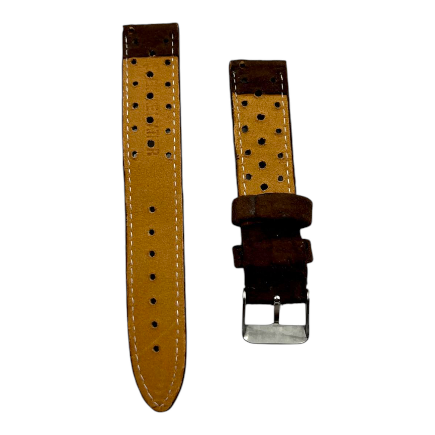 [18 mm] Suede Rally Strap - Brown