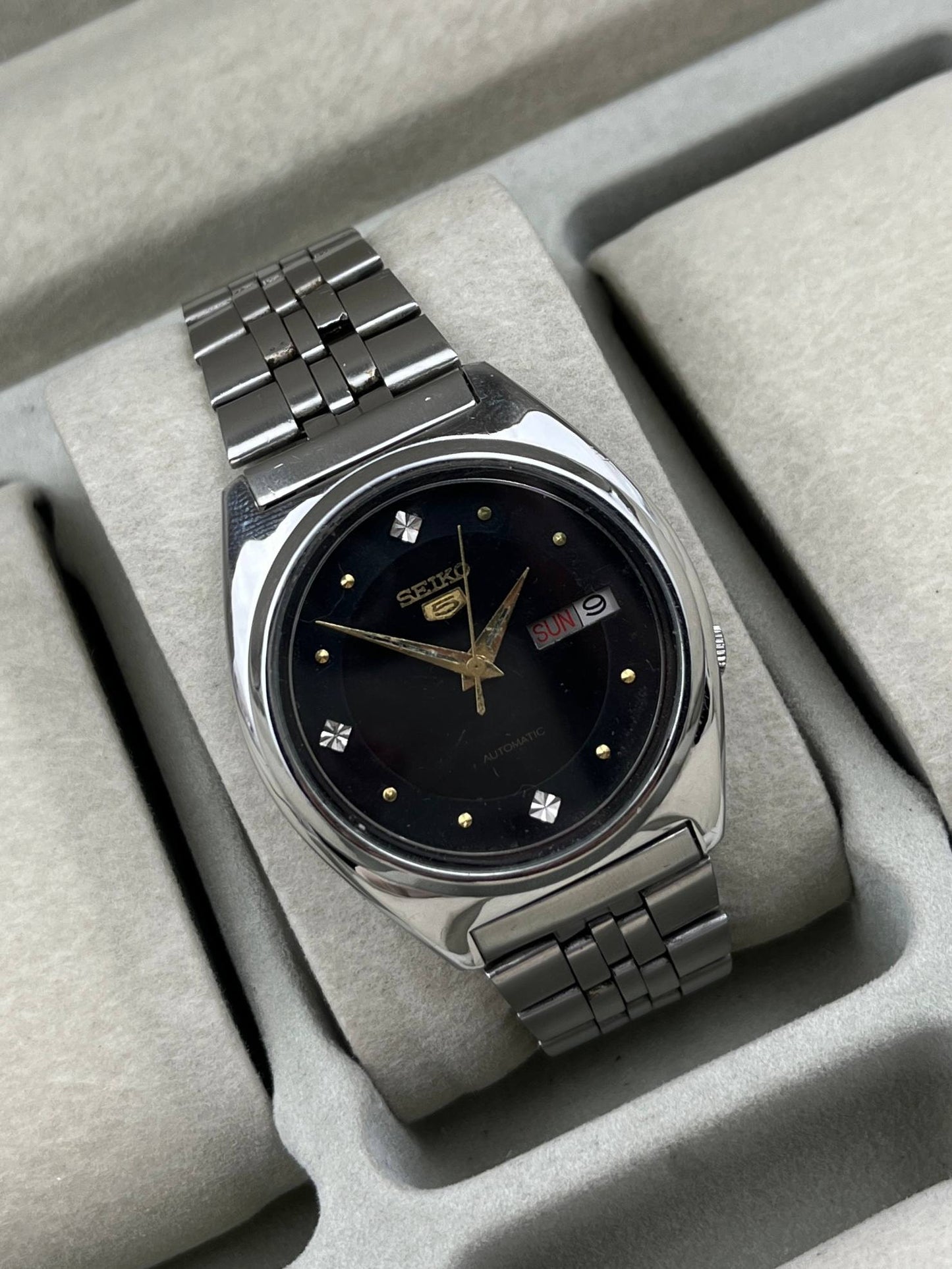 Vintage Seiko 5 Black
