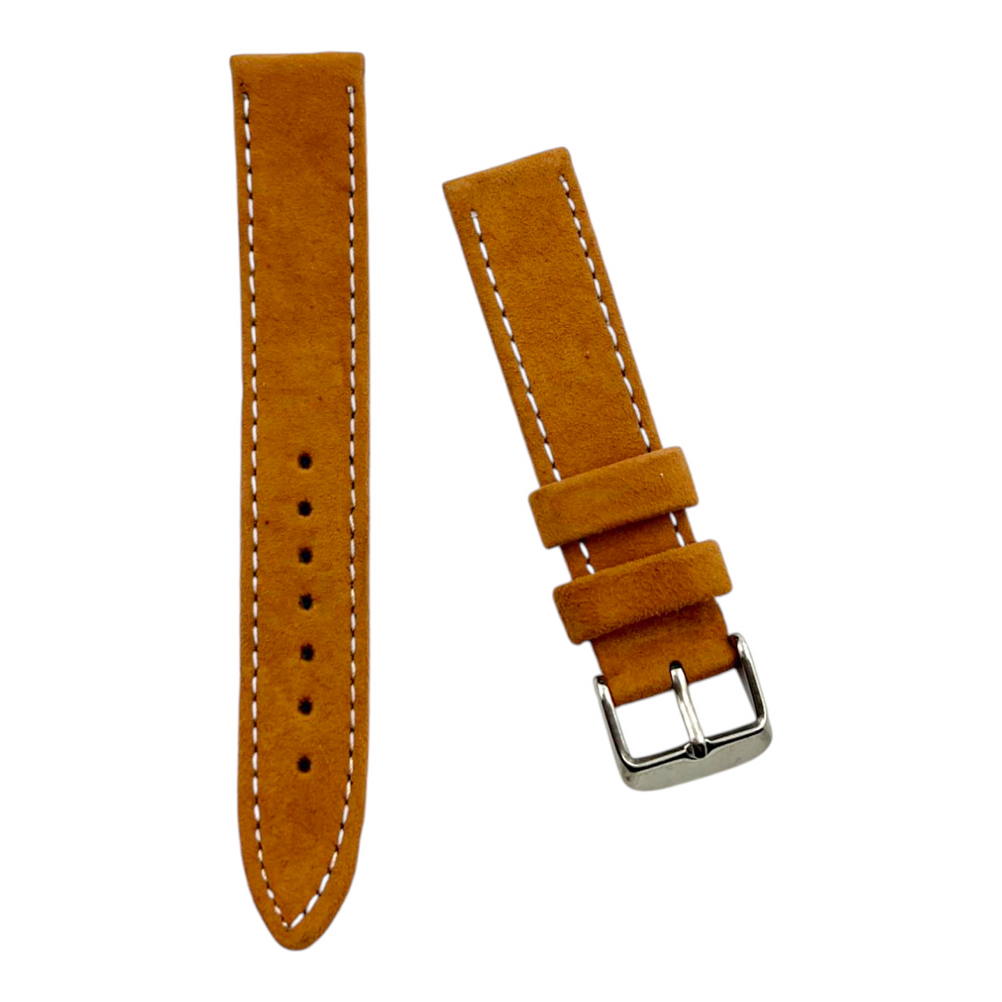 [18 mm] Suede Strap - Light brown