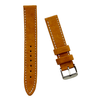 [18 mm] Suede Strap - Light brown