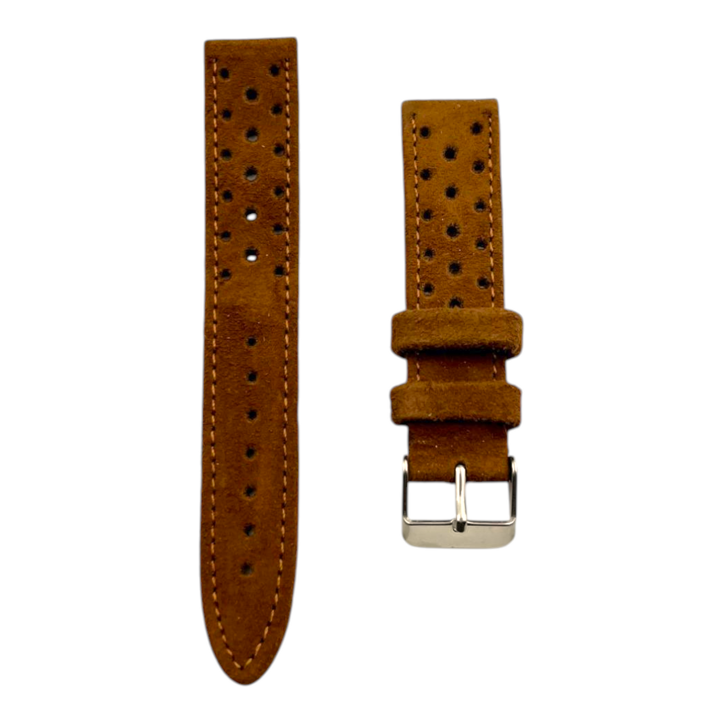 [18 mm] Suede Rally Strap - Light Brown