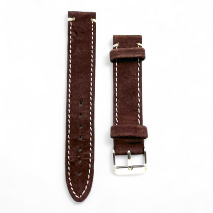 [18 mm] Suede Strap - Maroon