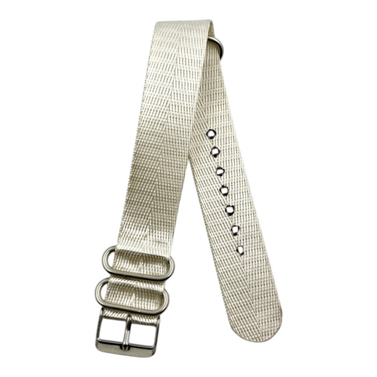[20 mm] Nato Strap - Silky White