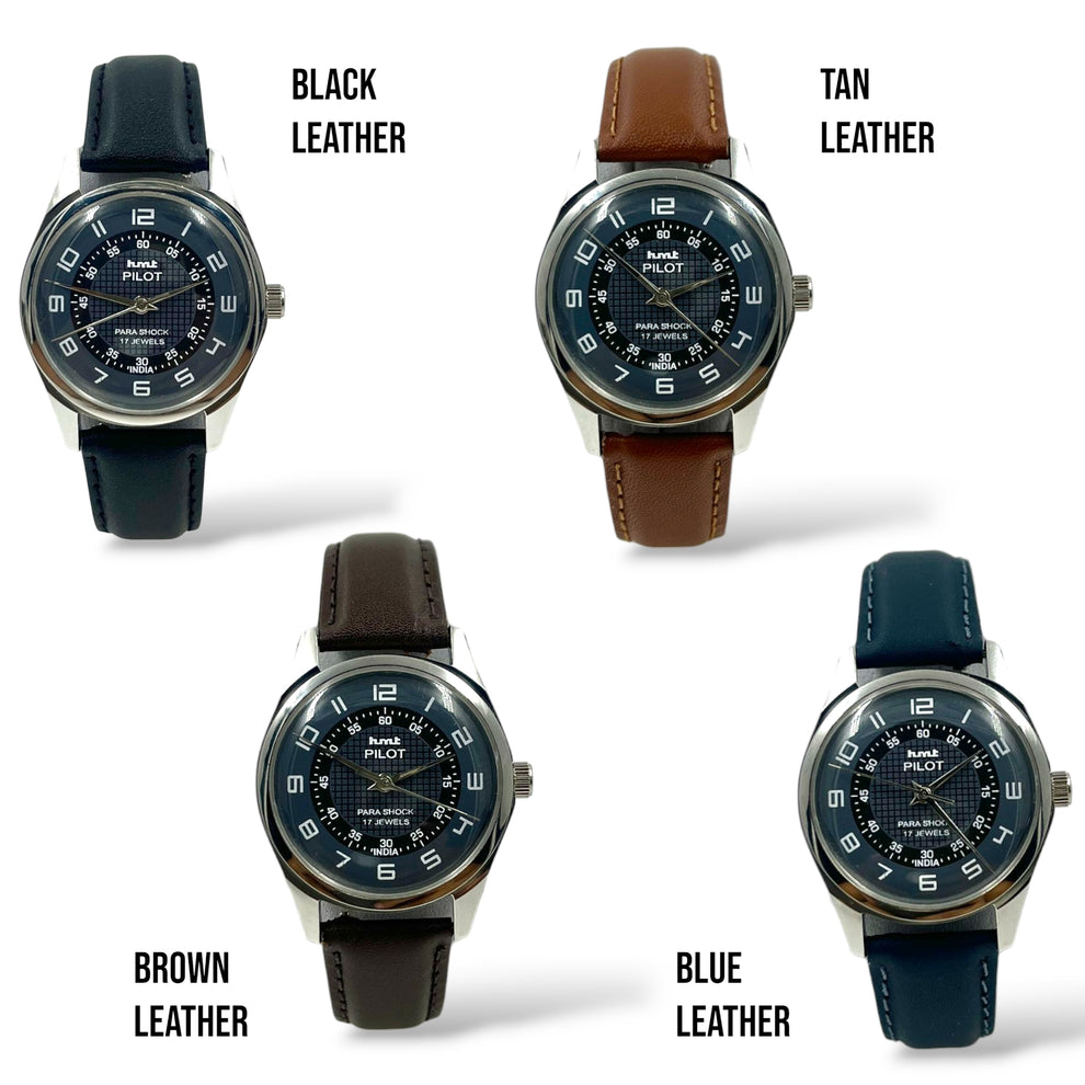 Pilot Racer - Grey/Black (Mechanical Hand Winding) – Watch It Move