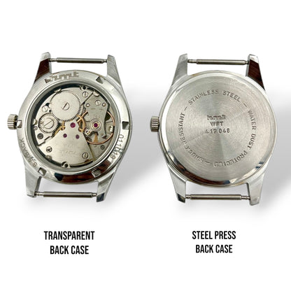HMT Replacement Case Set (Janata Jawan Pilot Jubilee etc) Steel Press Back