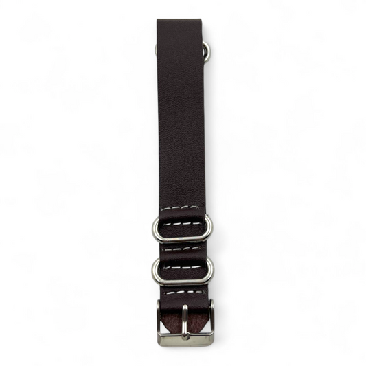 [18 mm] Nato Strap - Dark Brown Dash