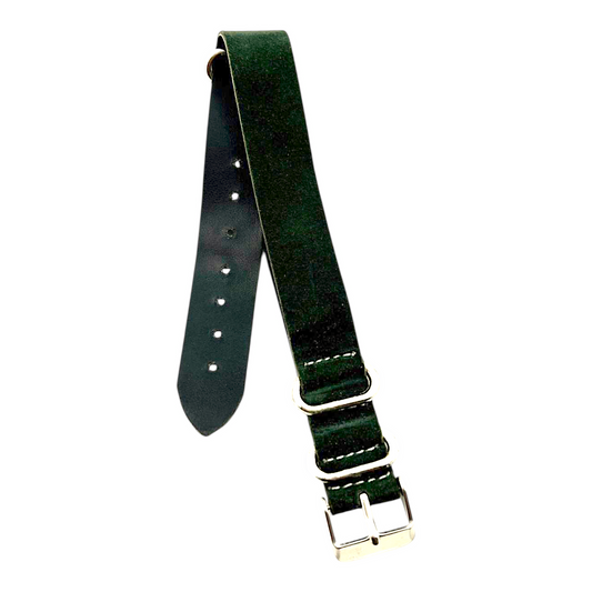 [18 mm] Suede Nato Strap - Green