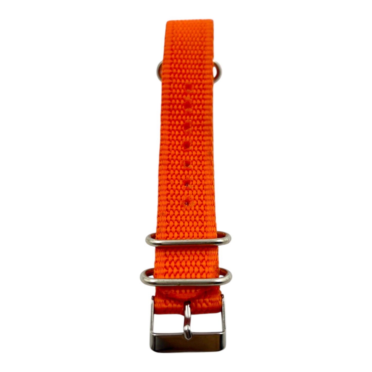 [18 mm] Nato Strap - Ribbed Orange