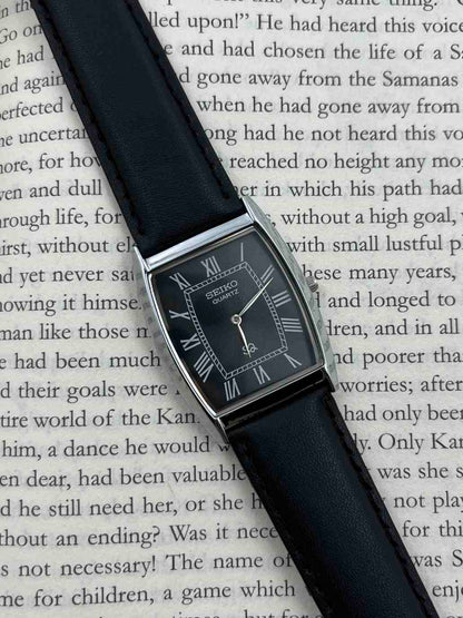 SEIKO TANK - Black Roman (Quartz - Mod)