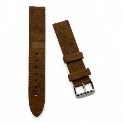 [18 mm] Suede Strap - Full Brown