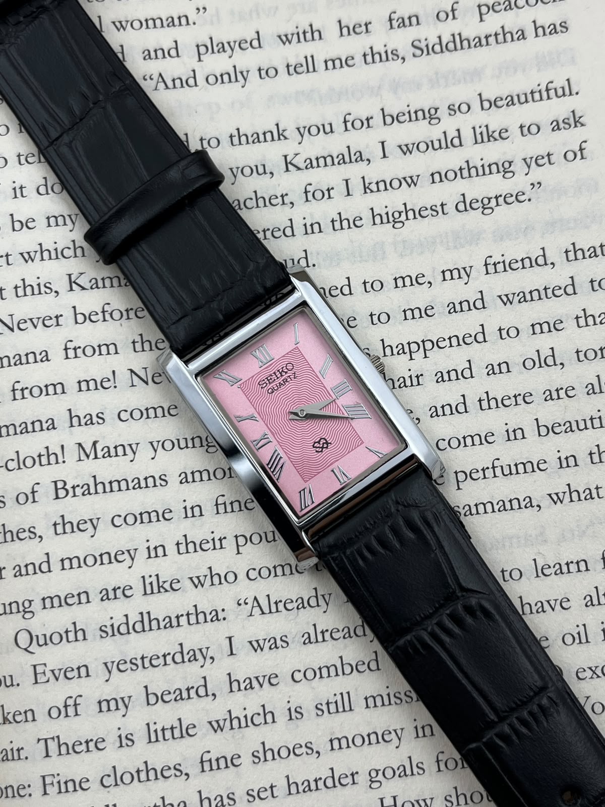 SEIKO TANK - Pink S  (Quartz - Mod)