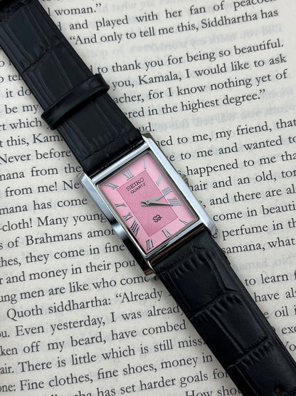 SEIKO TANK - Pink S  (Quartz - Mod)