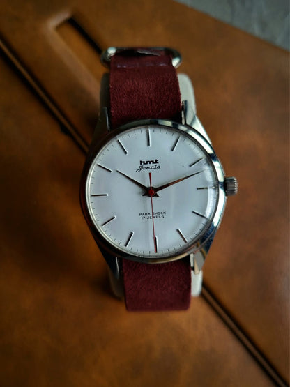 [18 mm] Suede Nato Strap - Green