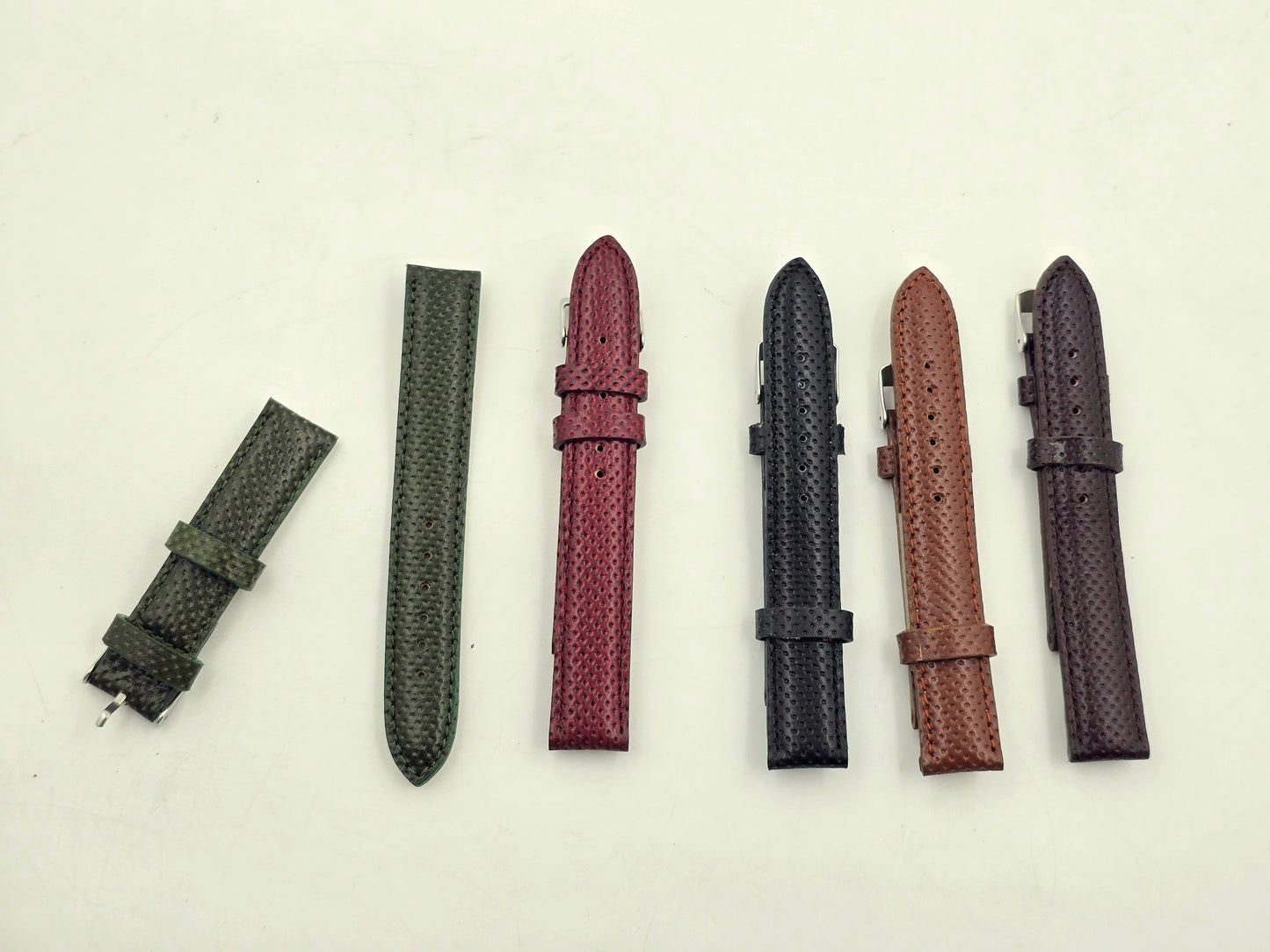 [20 mm] Dotted Leather - Moss Green