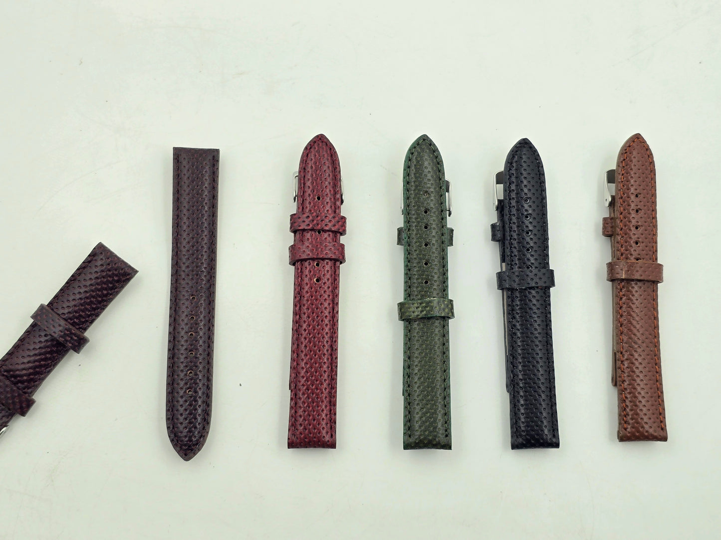 [20 mm] Dotted Leather - Roasted Brown