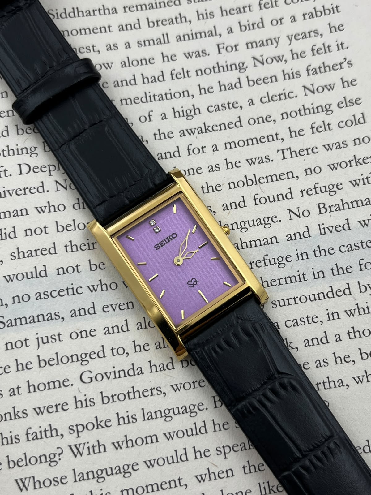 SEIKO TANK - Purple G  (Quartz - Mod)