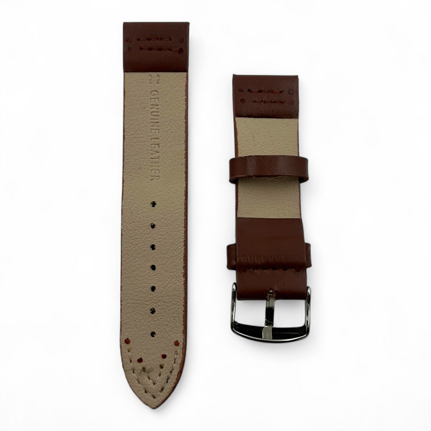 [20 mm] Vintage Anti Allergic Leather - Brown