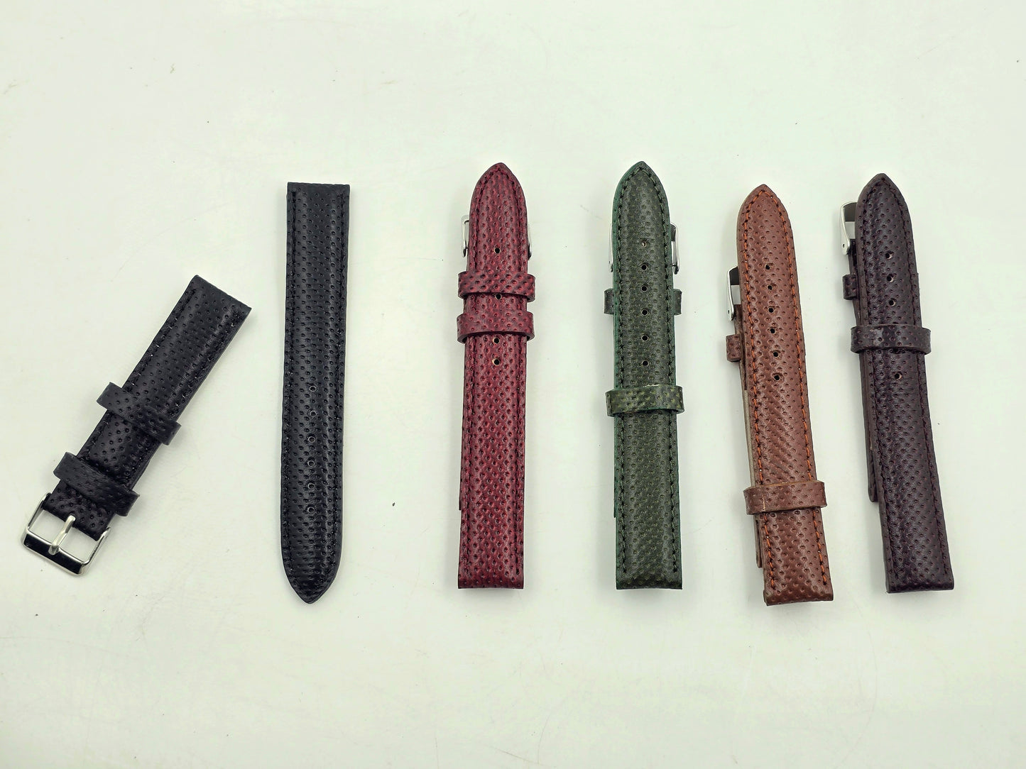 [22 mm] Dotted Leather - Shadow Black