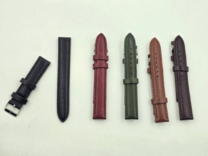 [22 mm] Dotted Leather - Shadow Black