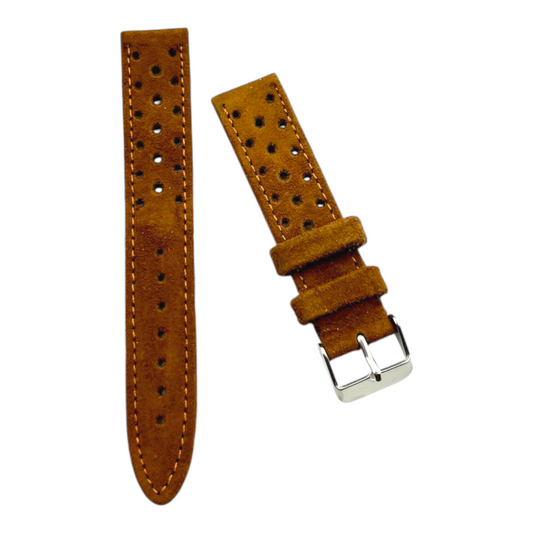 [18 mm] Suede Rally Strap - Light Brown