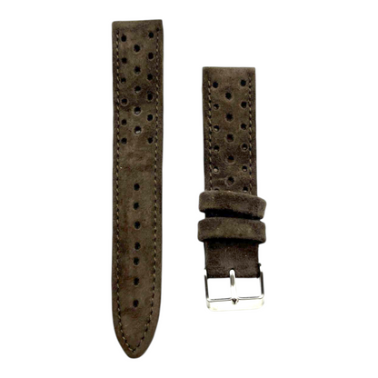 [18 mm] Suede Rally Strap - Dusty Grey