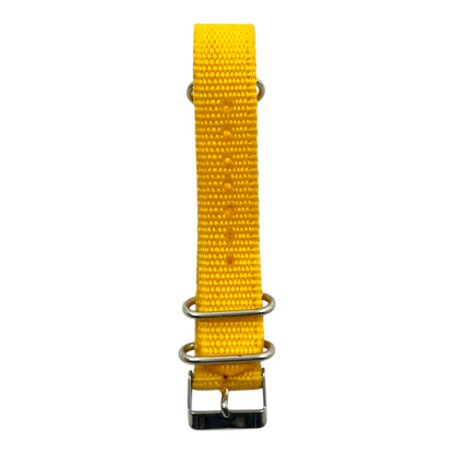 [18 mm] Nato Strap - Ribbed Yellow