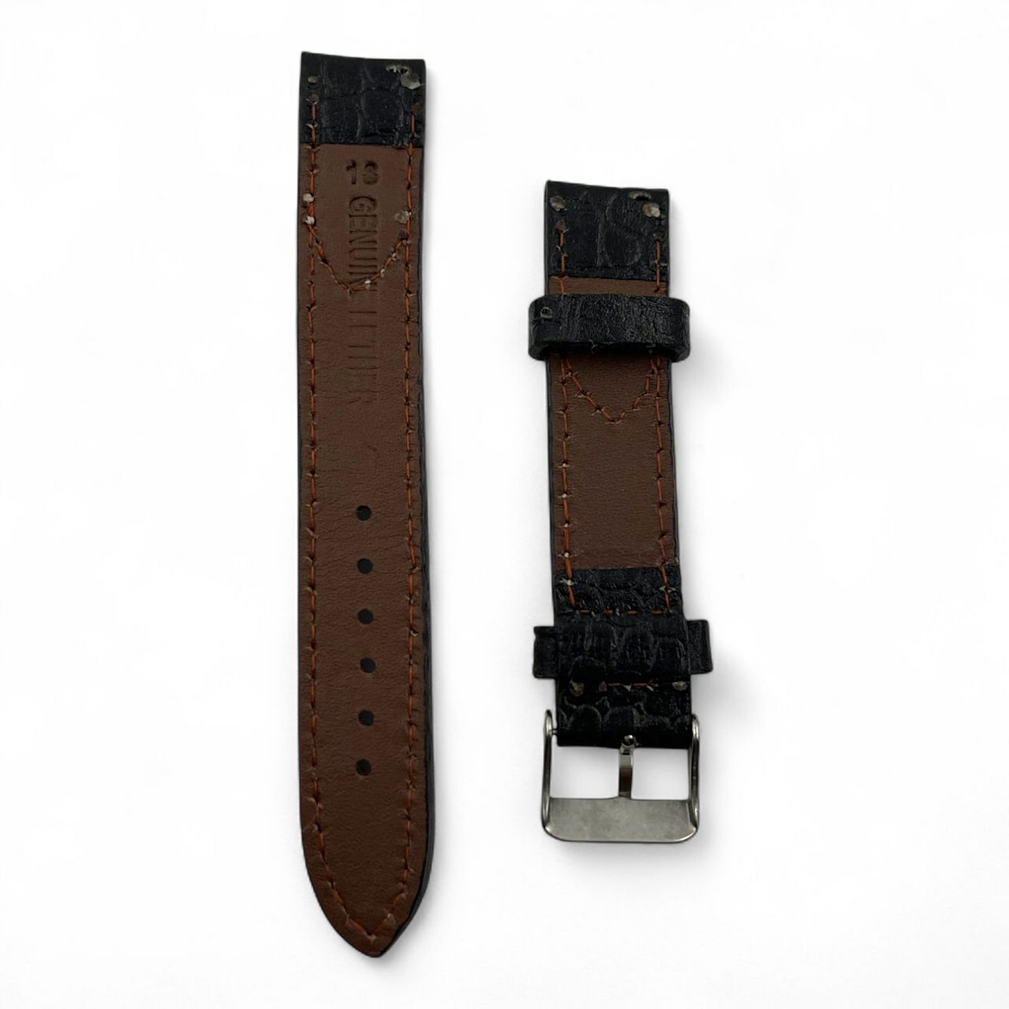 [18 mm] Vintage Style Half Padded - Black