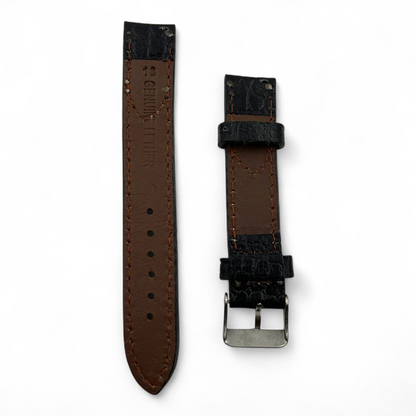 [18 mm] Vintage Style Half Padded - Black
