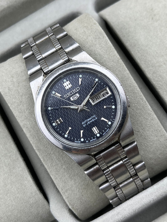 Vintage Seiko 5 Automatic Blue Cal.4227