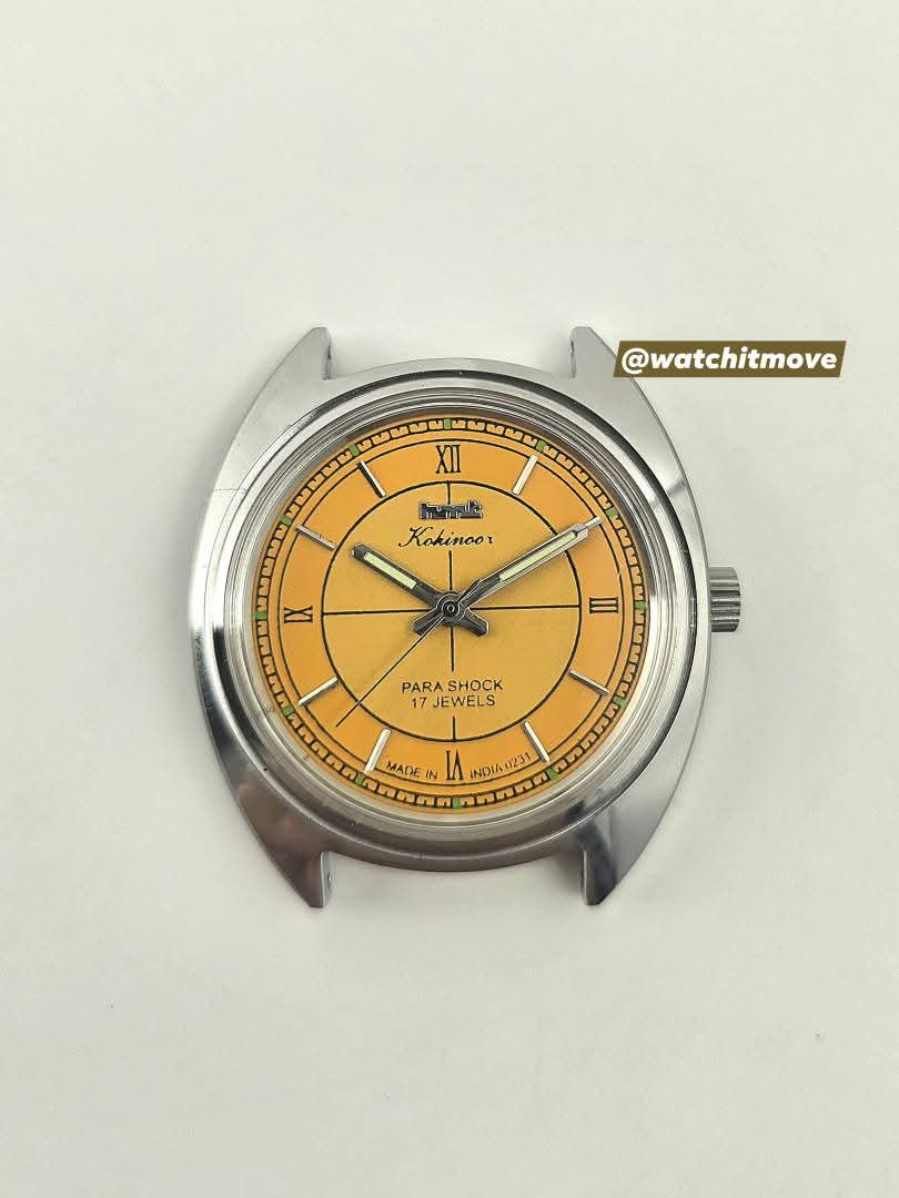 HMT Kohinoor - Roman Orange (Mechanical Hand Winding)