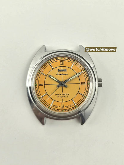 HMT Kohinoor - Roman Orange (Mechanical Hand Winding)