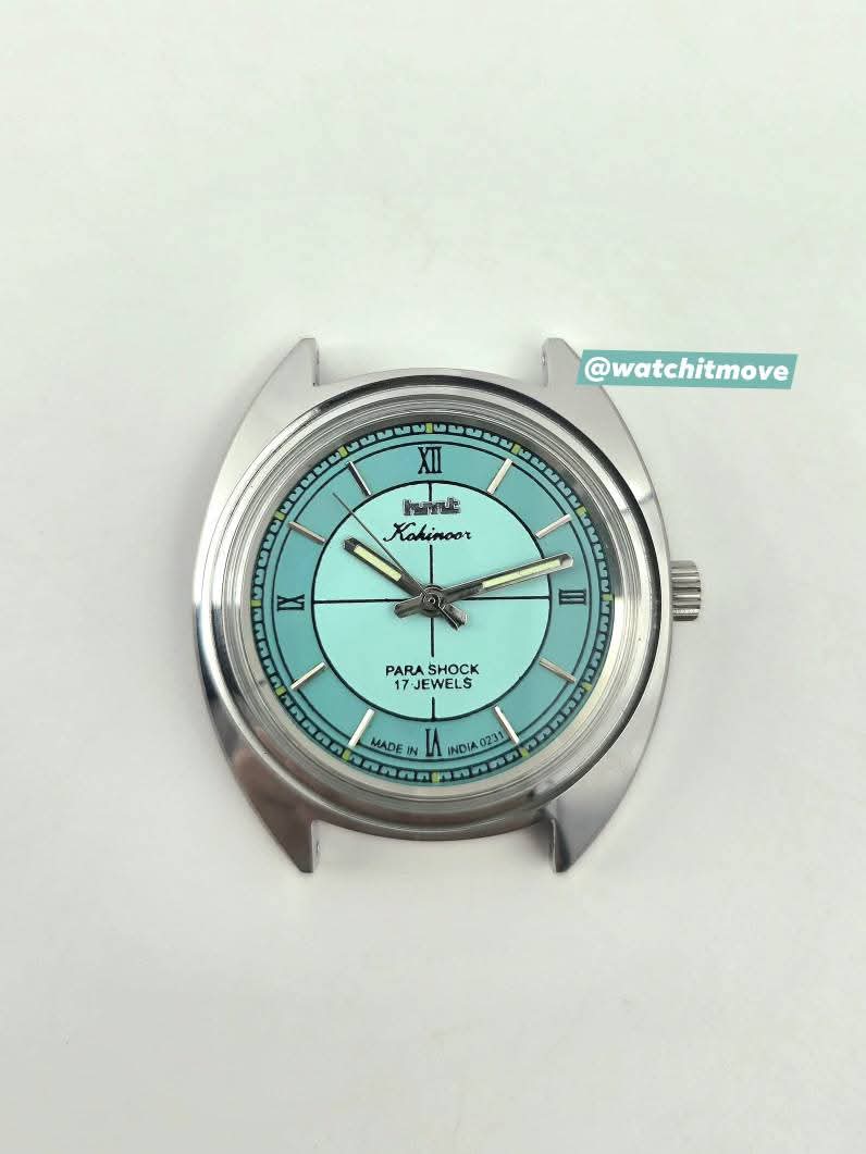 HMT Kohinoor - Roman Blue (Mechanical Hand Winding)