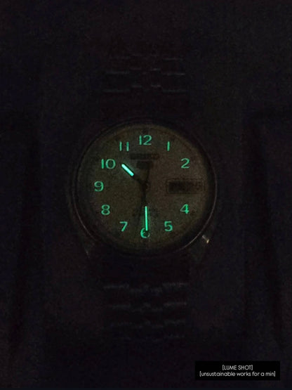 Vintage Seiko 7019 Army Style Military White