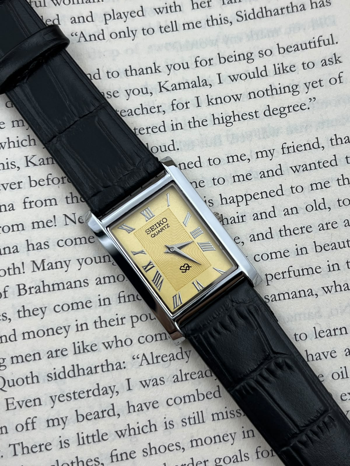 SEIKO TANK - Yellow S  (Quartz - Mod)