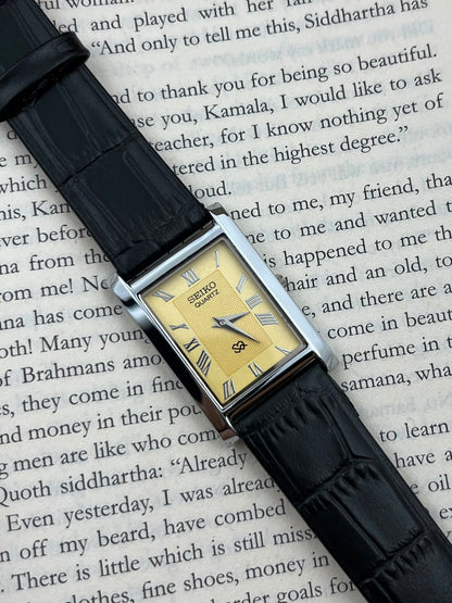 SEIKO TANK - Yellow S  (Quartz - Mod)