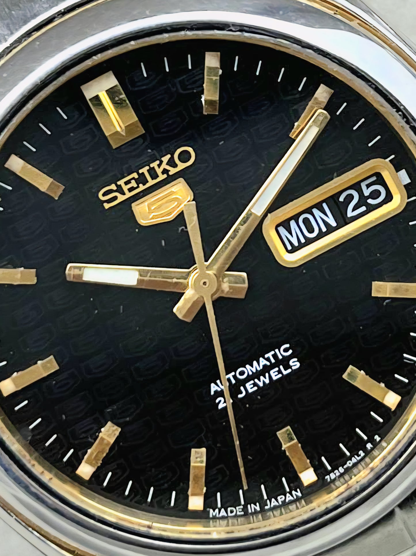 Rare and Famous Vintage Seiko 5 Black logo dial