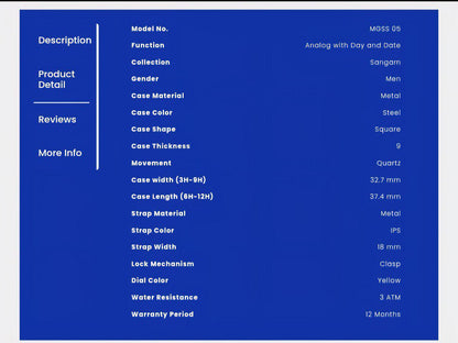 HMT SANGAM MGSS-05 (BRAND NEW)