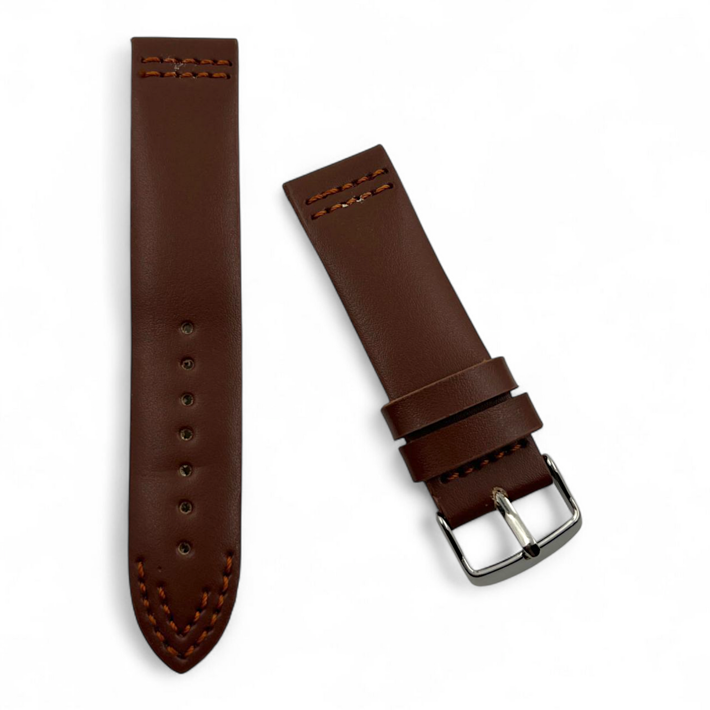 [20 mm] Vintage Anti Allergic Leather - Brown