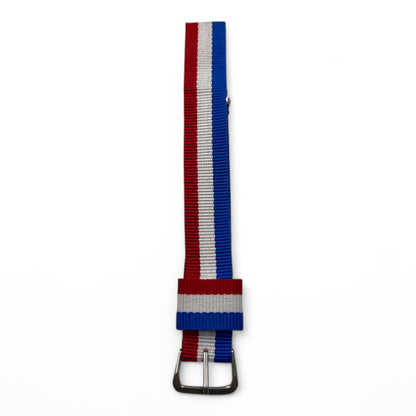 [18 mm] Nato Strap - Red White Blue II