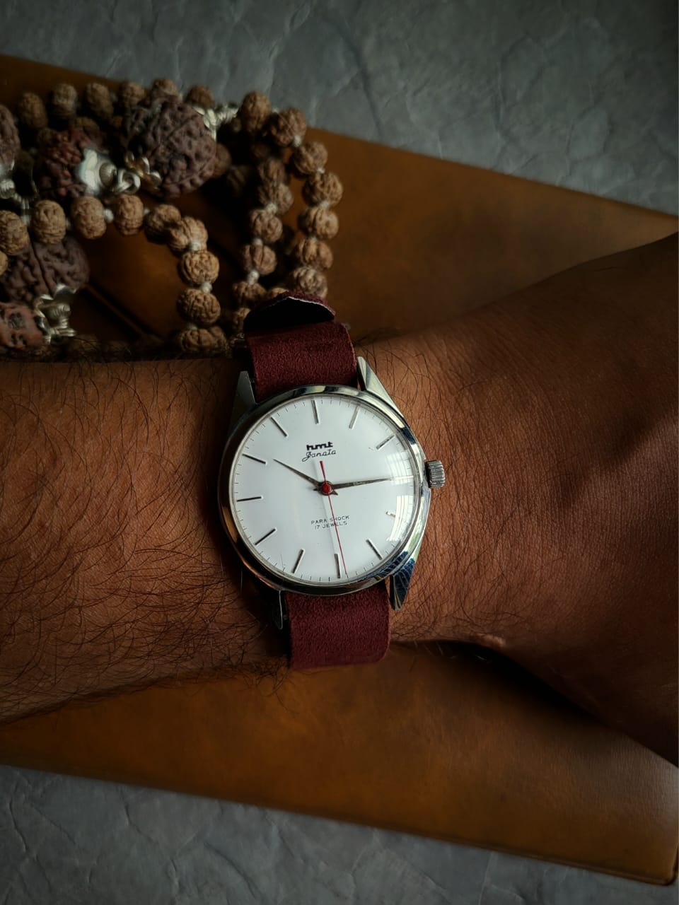 [18 mm] Suede Nato Strap - Green